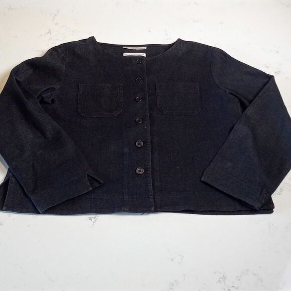 J. London Black Linen Blend Jacket - Picture 3 of 7